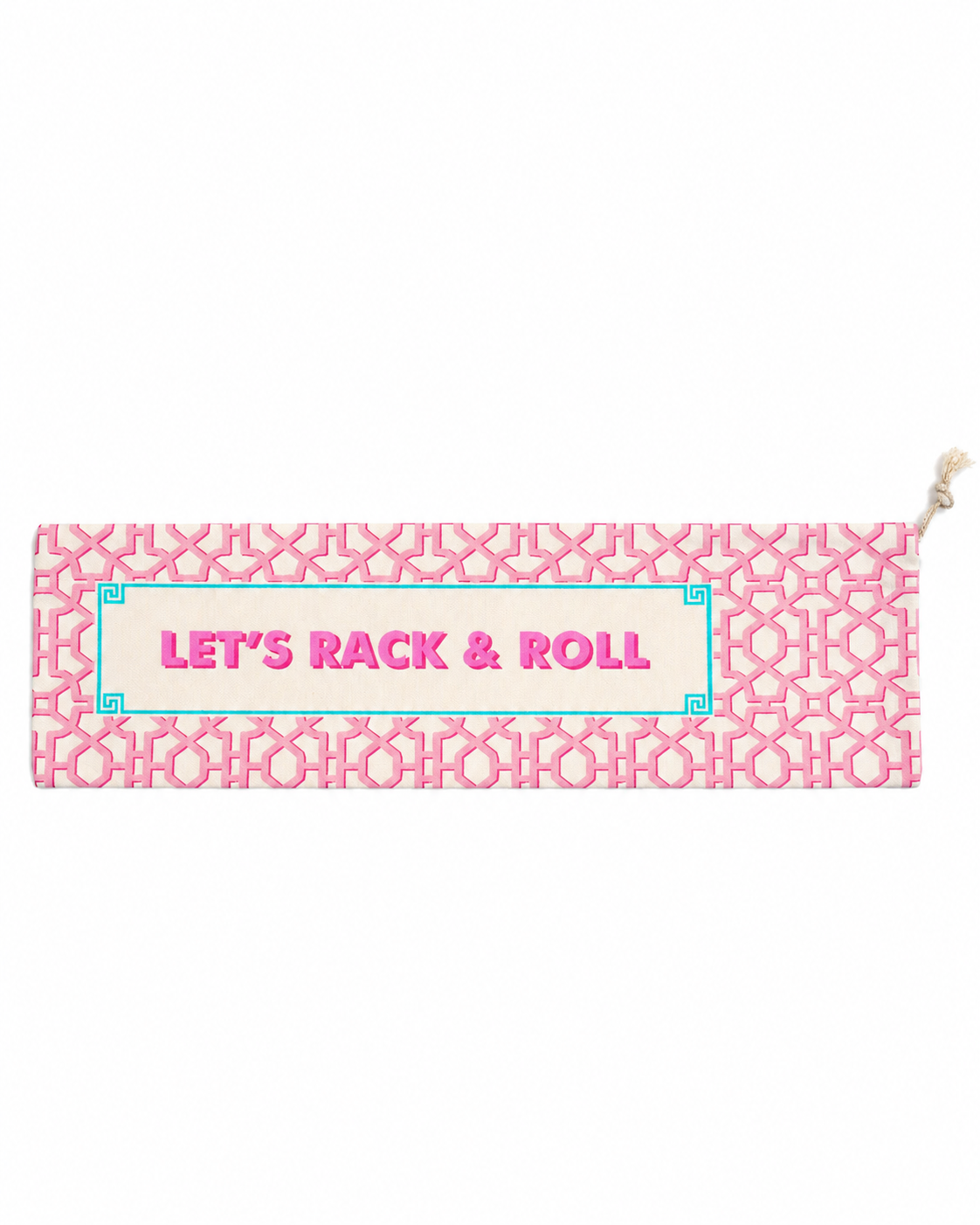 Printed Pink Rack & Roll Mahjong Rack Cover