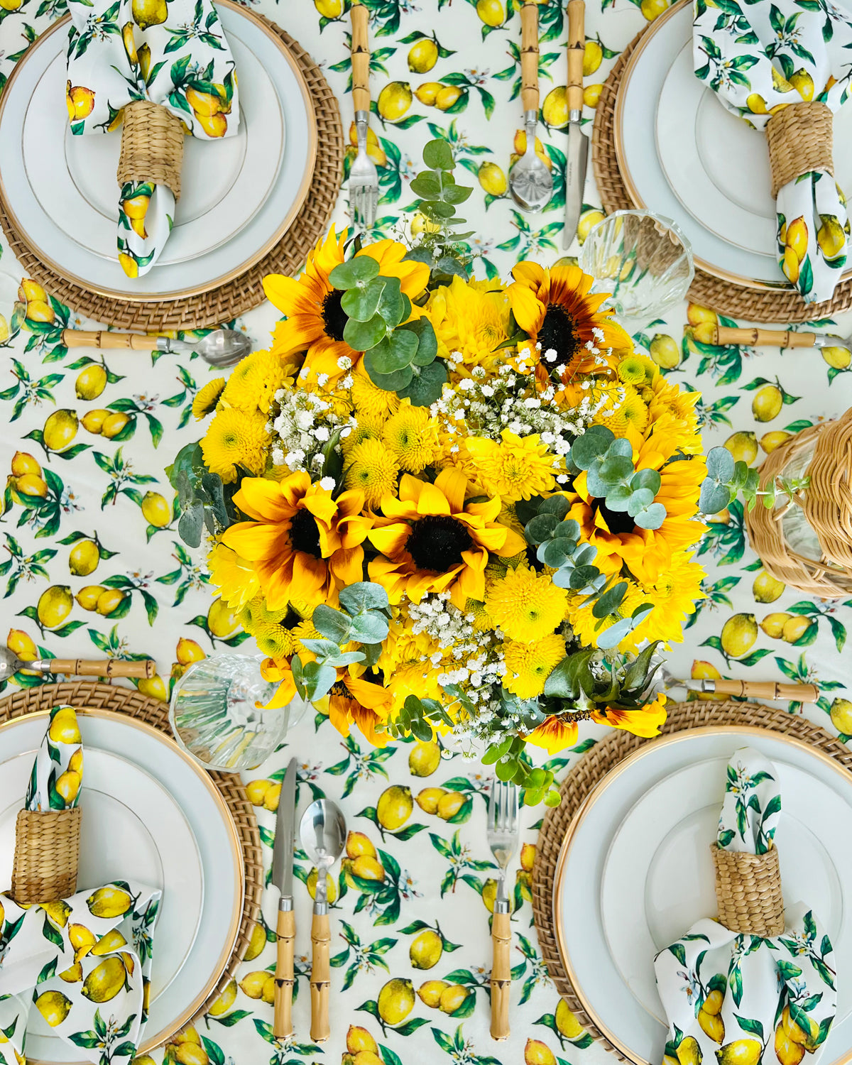Lemon Sorbet Tablecloth