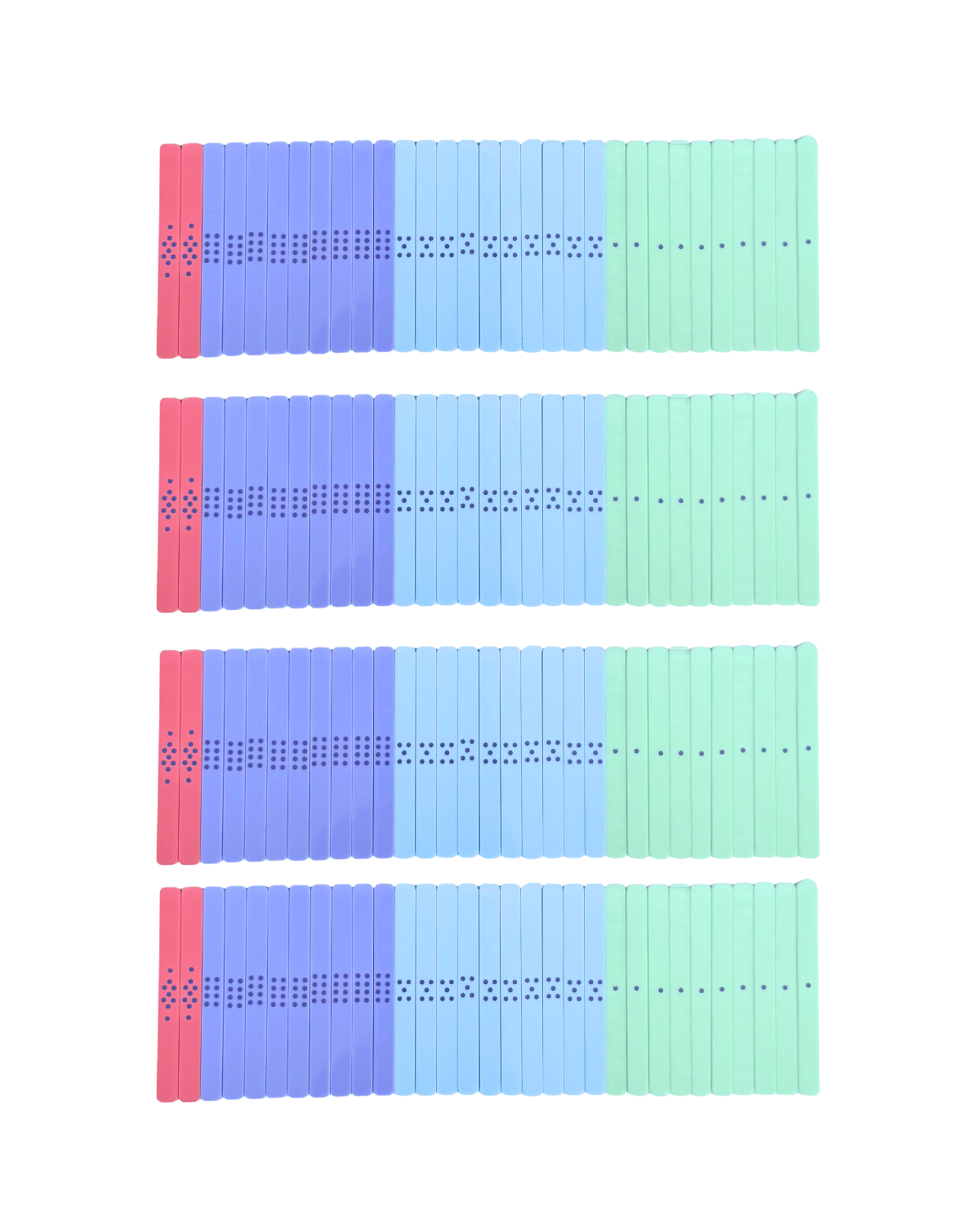 Pastel Mahjong Counting Sticks