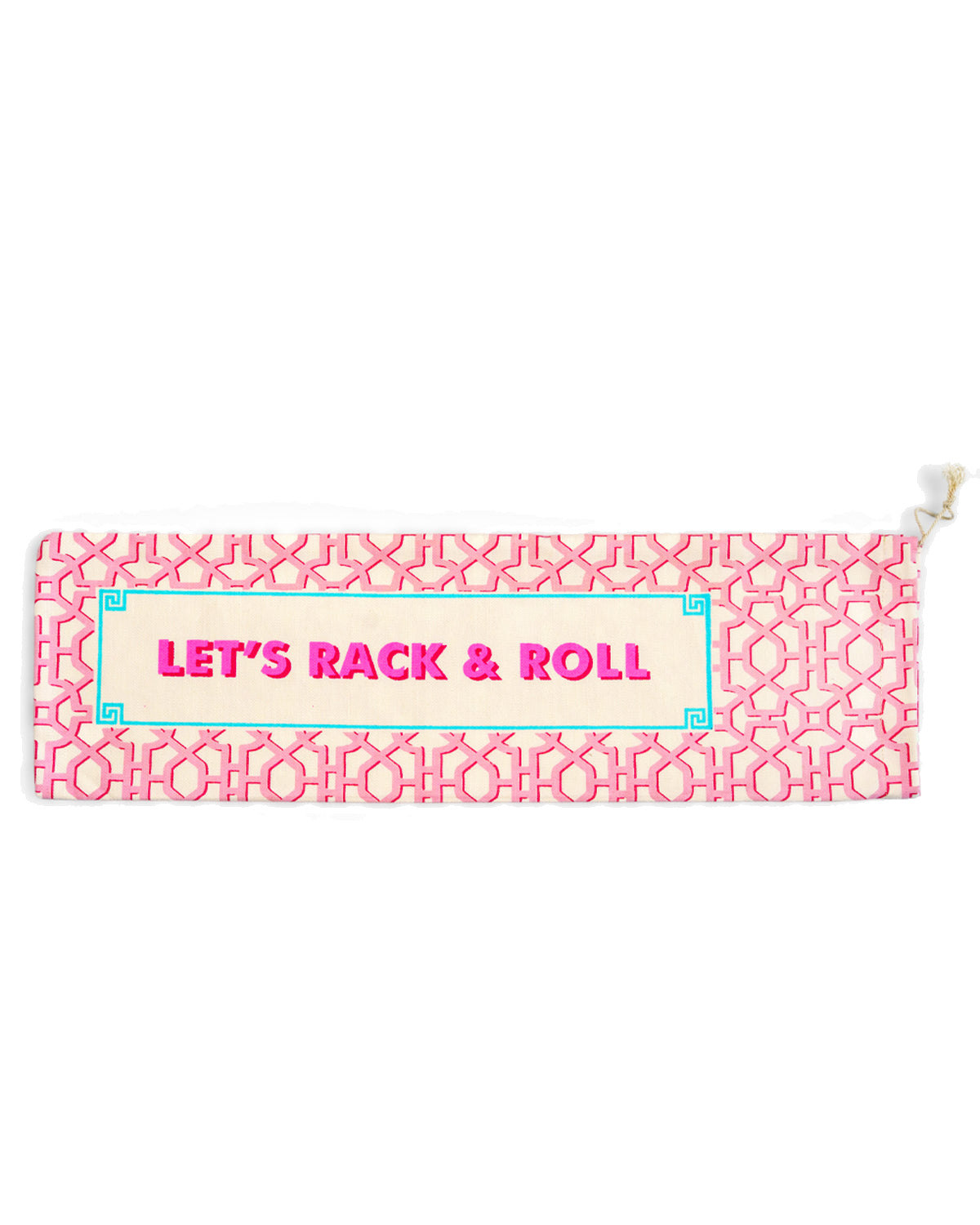 Printed Pink Rack & Roll Mahjong Rack Cover