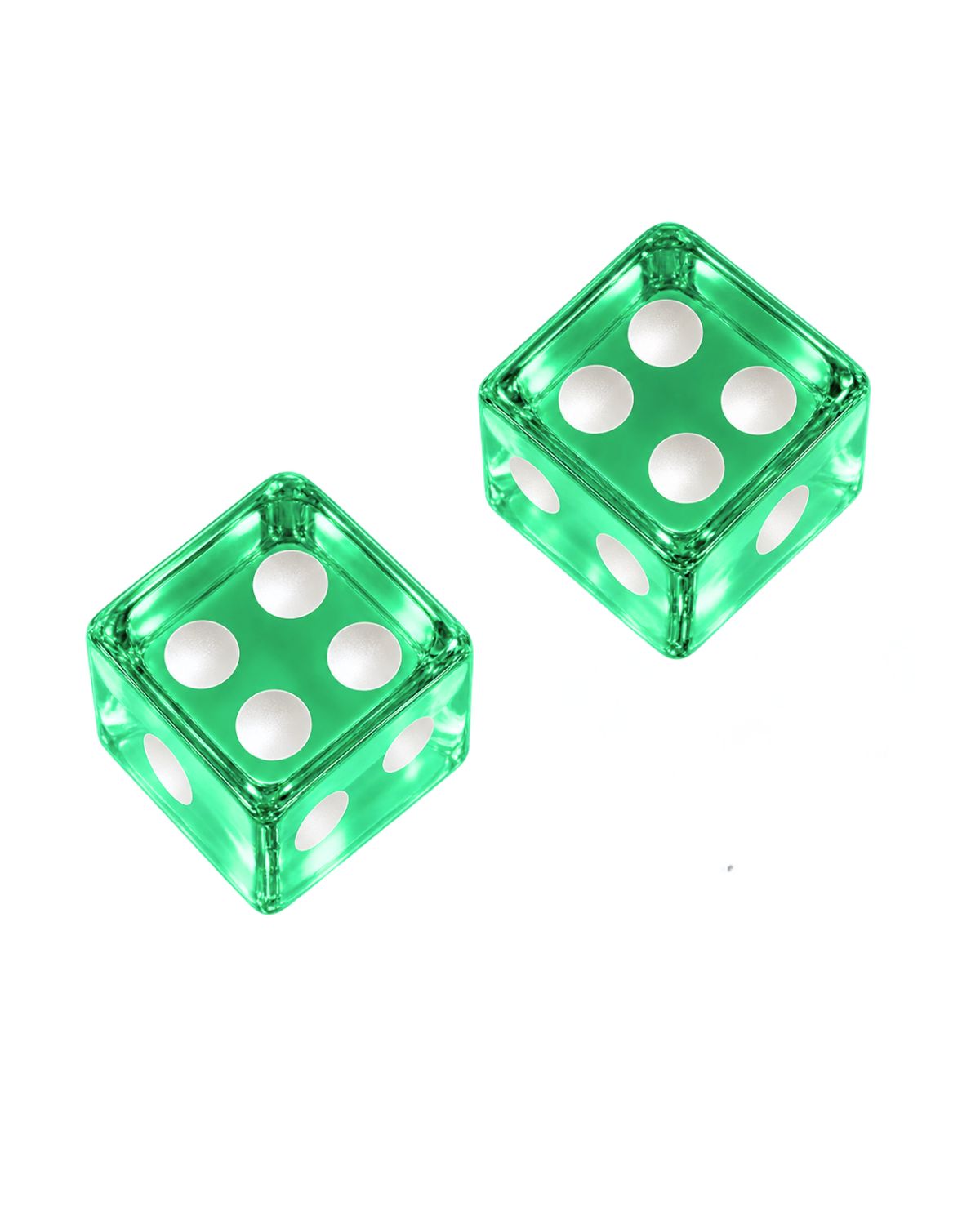Aqua Acrylic Dice Set of 2
