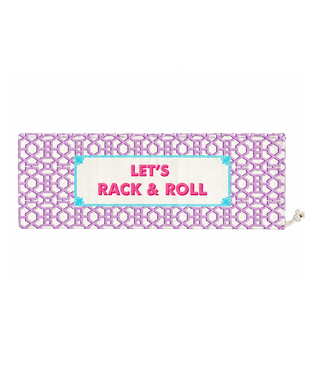 Printed Lilac Rack & Roll Mahjong Acrylic Rack Cover
