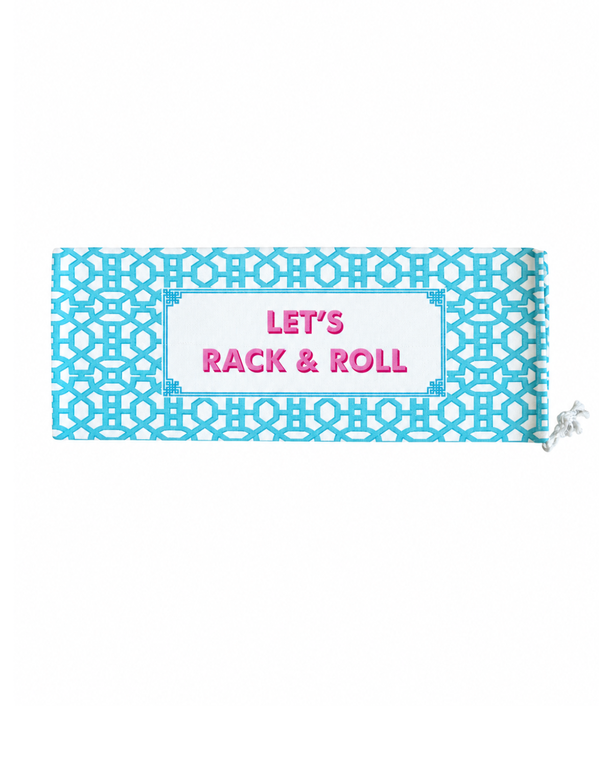 Printed Aqua Rack & Roll Mahjong Acrylic Rack Cover
