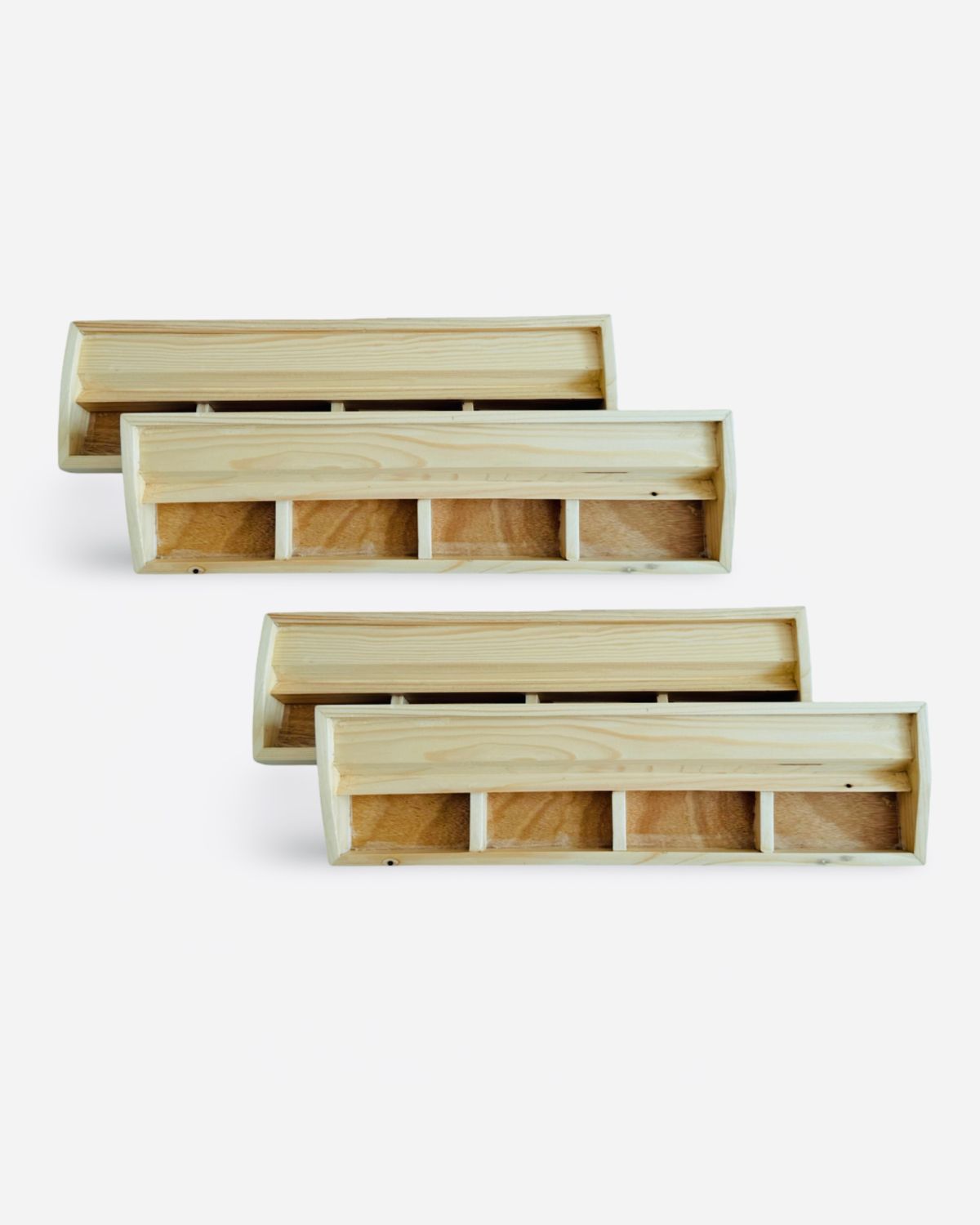 Natural Finish Wooden Mahjong Racks