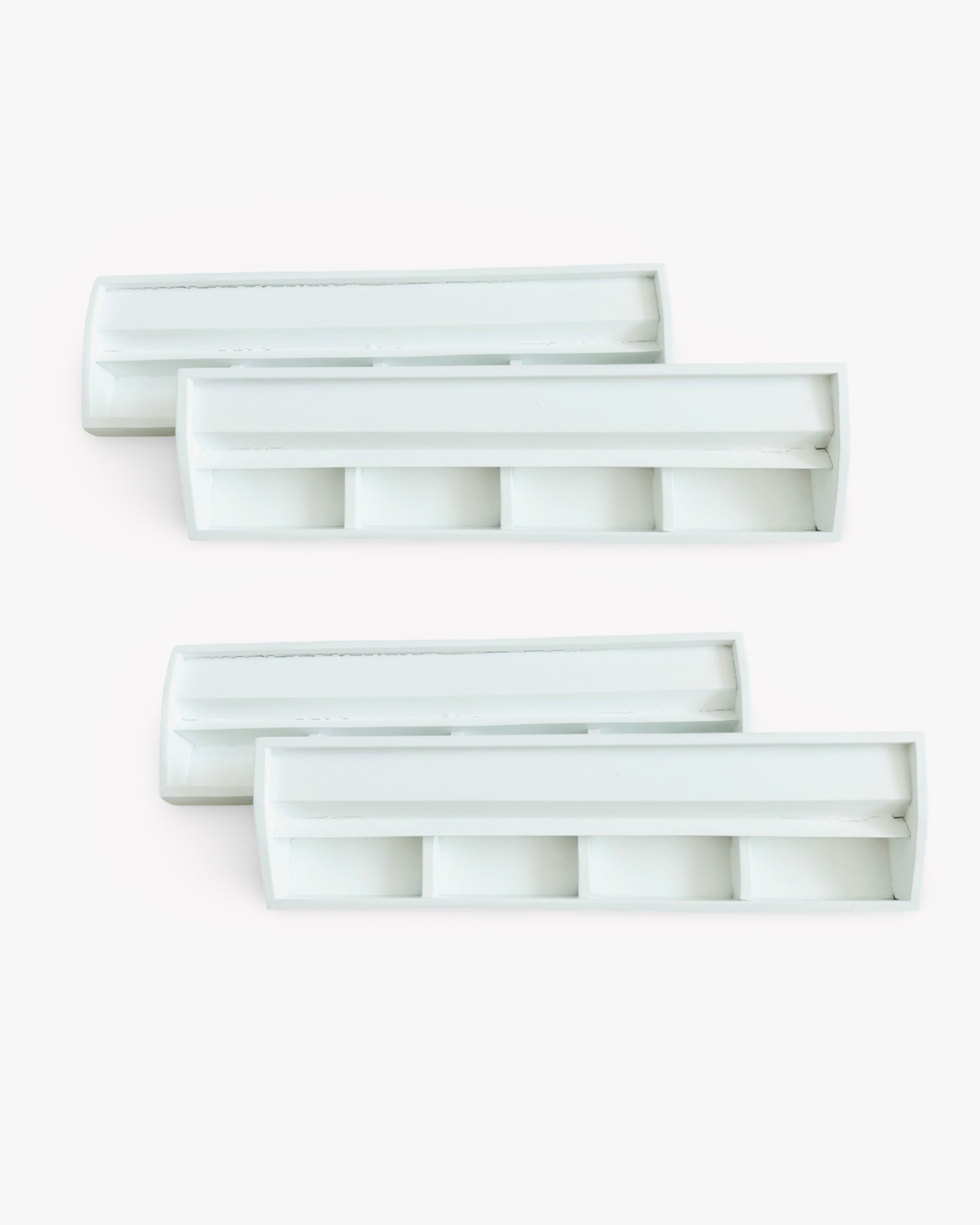 White Wooden Mahjong Racks