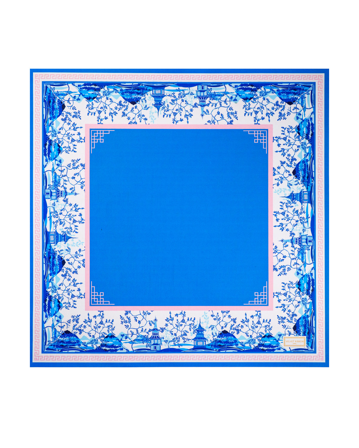 Chinoiserie Printed Mahjong Mat with Cover