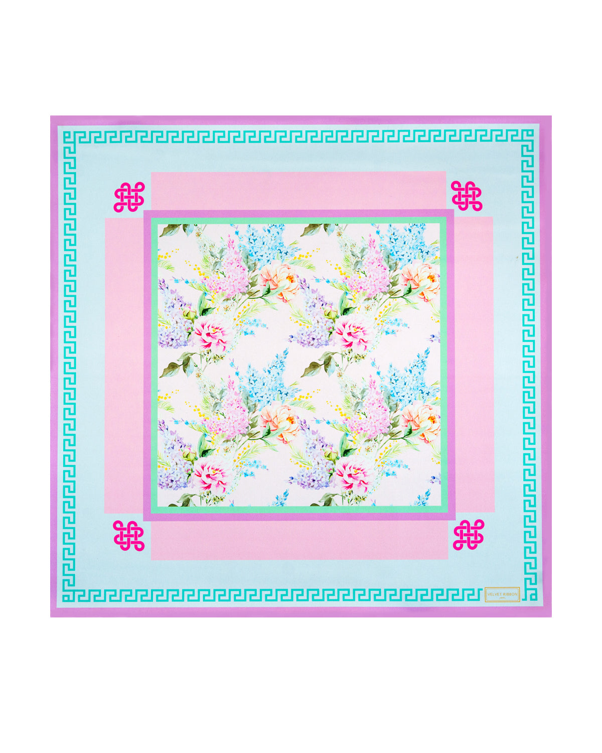 Floral Printed Mahjong Mat with Cover