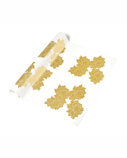 Golden Lotus Wrapping Paper
