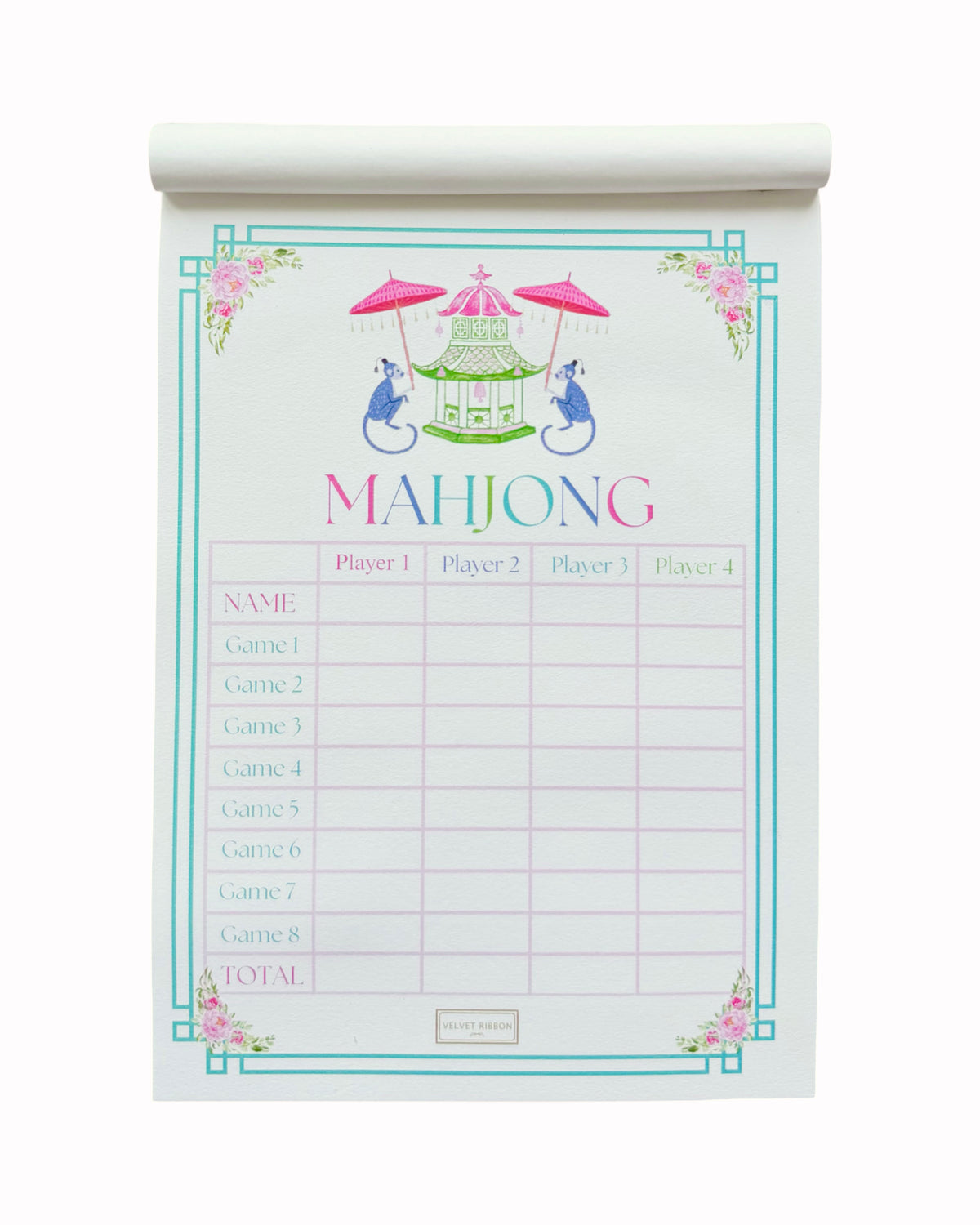 Mahjong Scoring Notepad