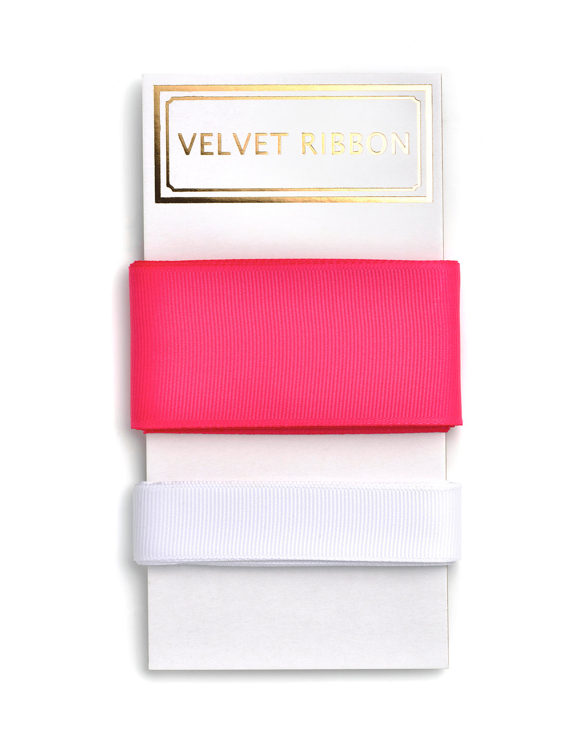 Pink and White Ribbon Set