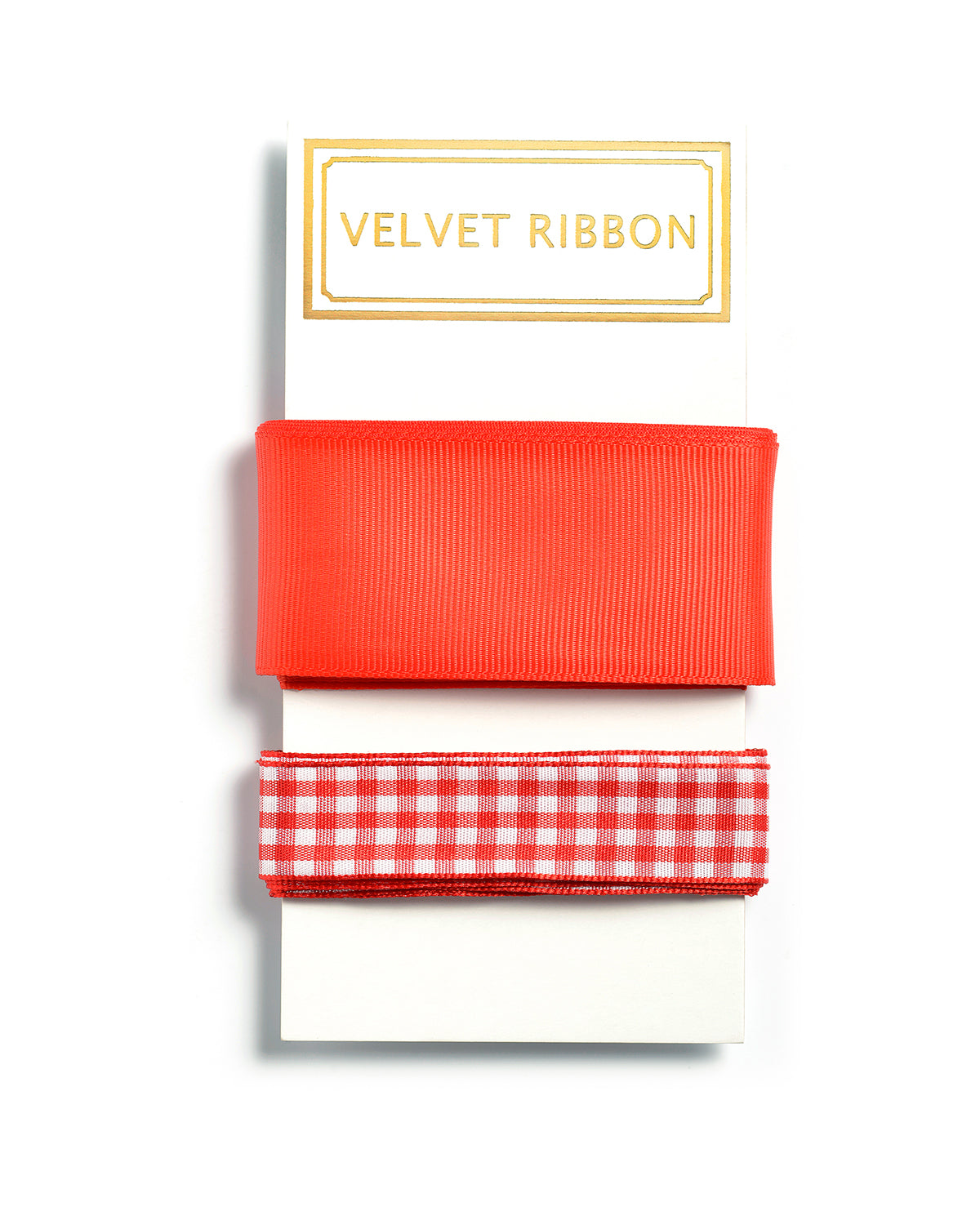 Red and Gingham Ribbon Set
