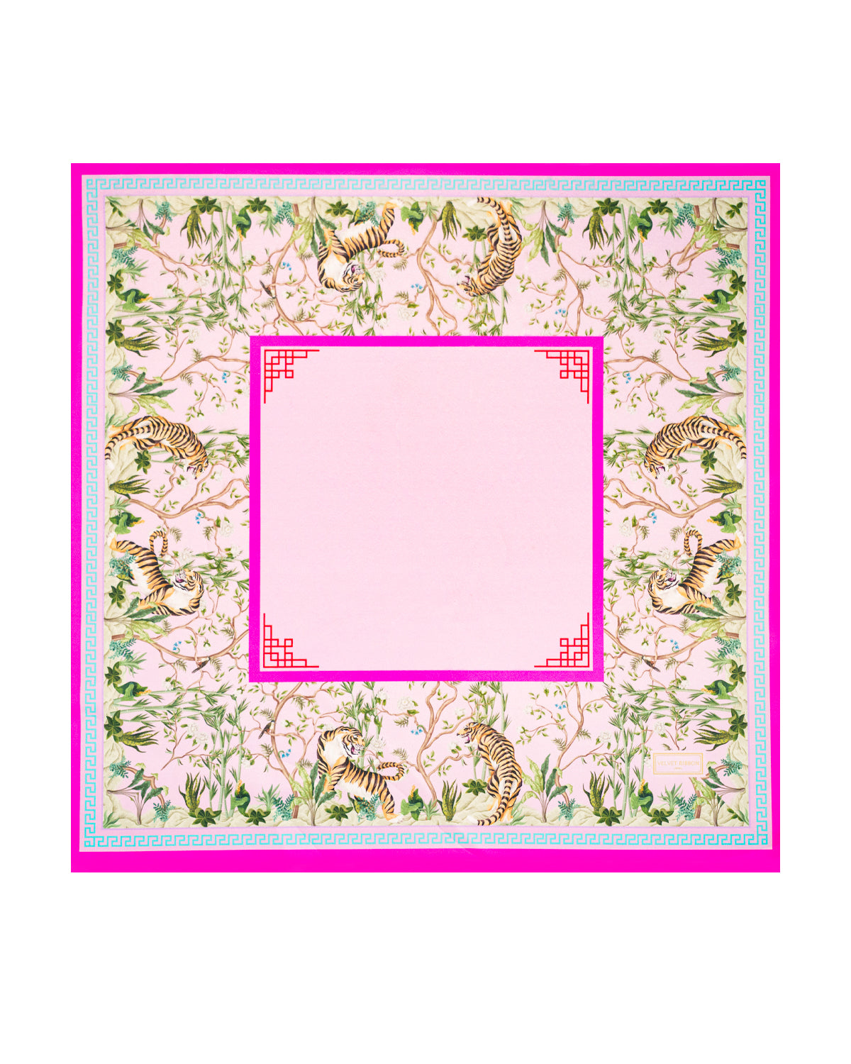 Tiger Printed Mahjong Mat with Cover