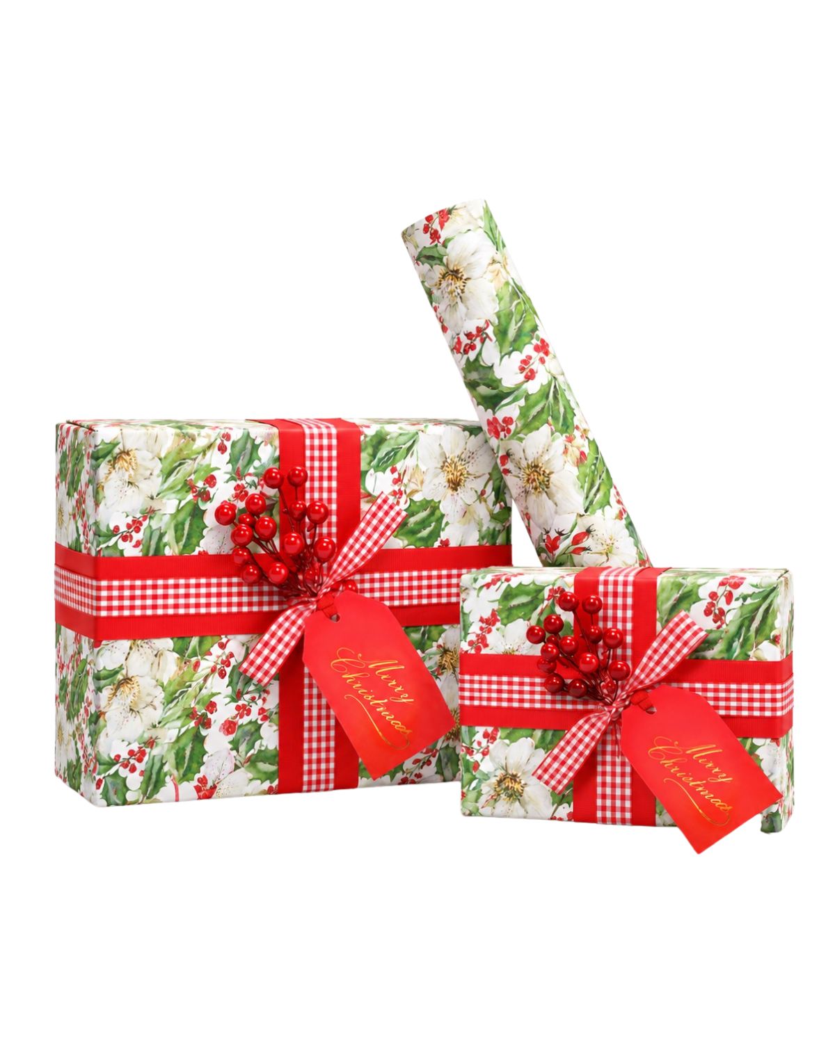 Christmas Floral Wrapping Paper