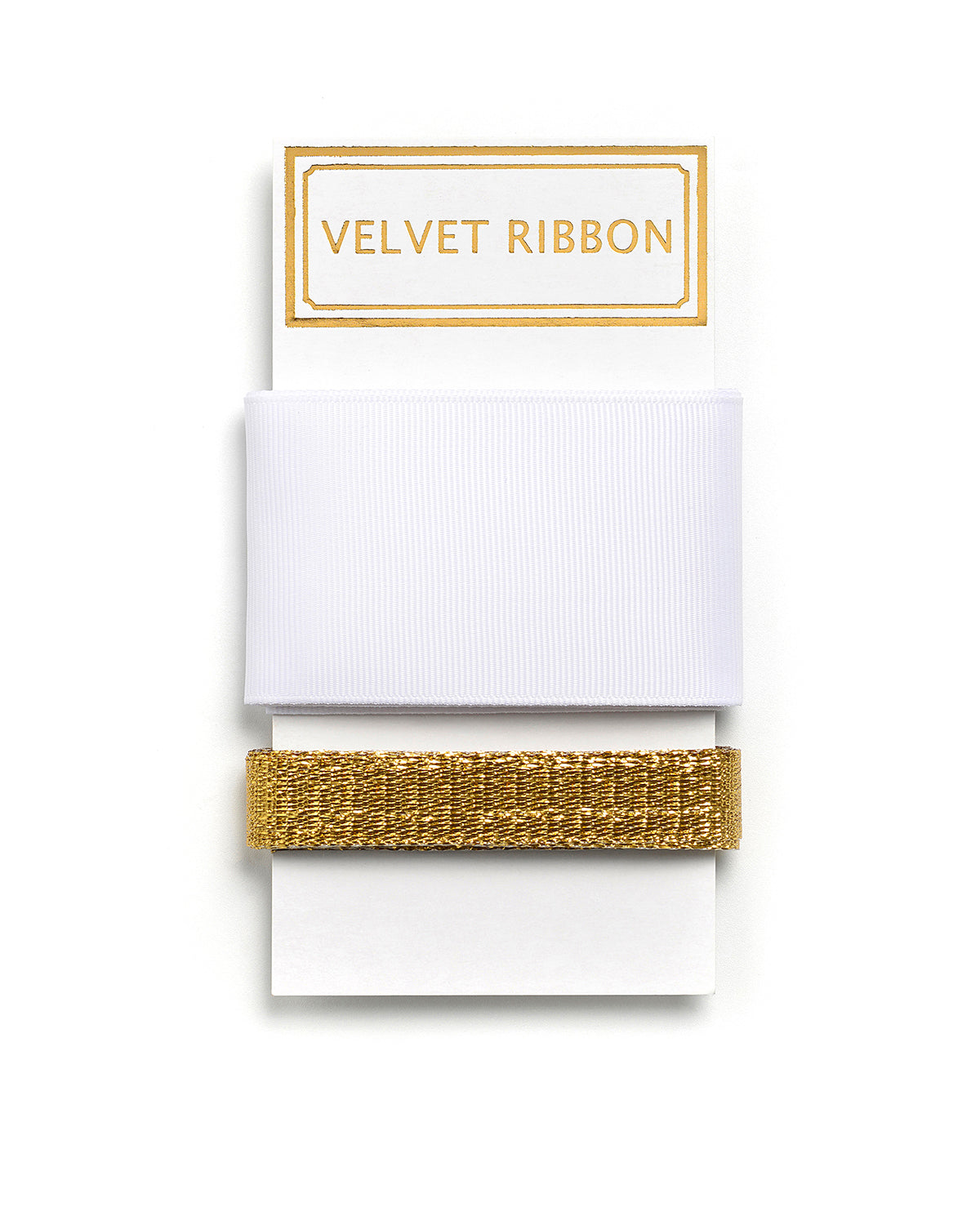 White and Gold Ribbon Set