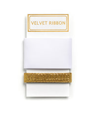 White and Gold Ribbon Set