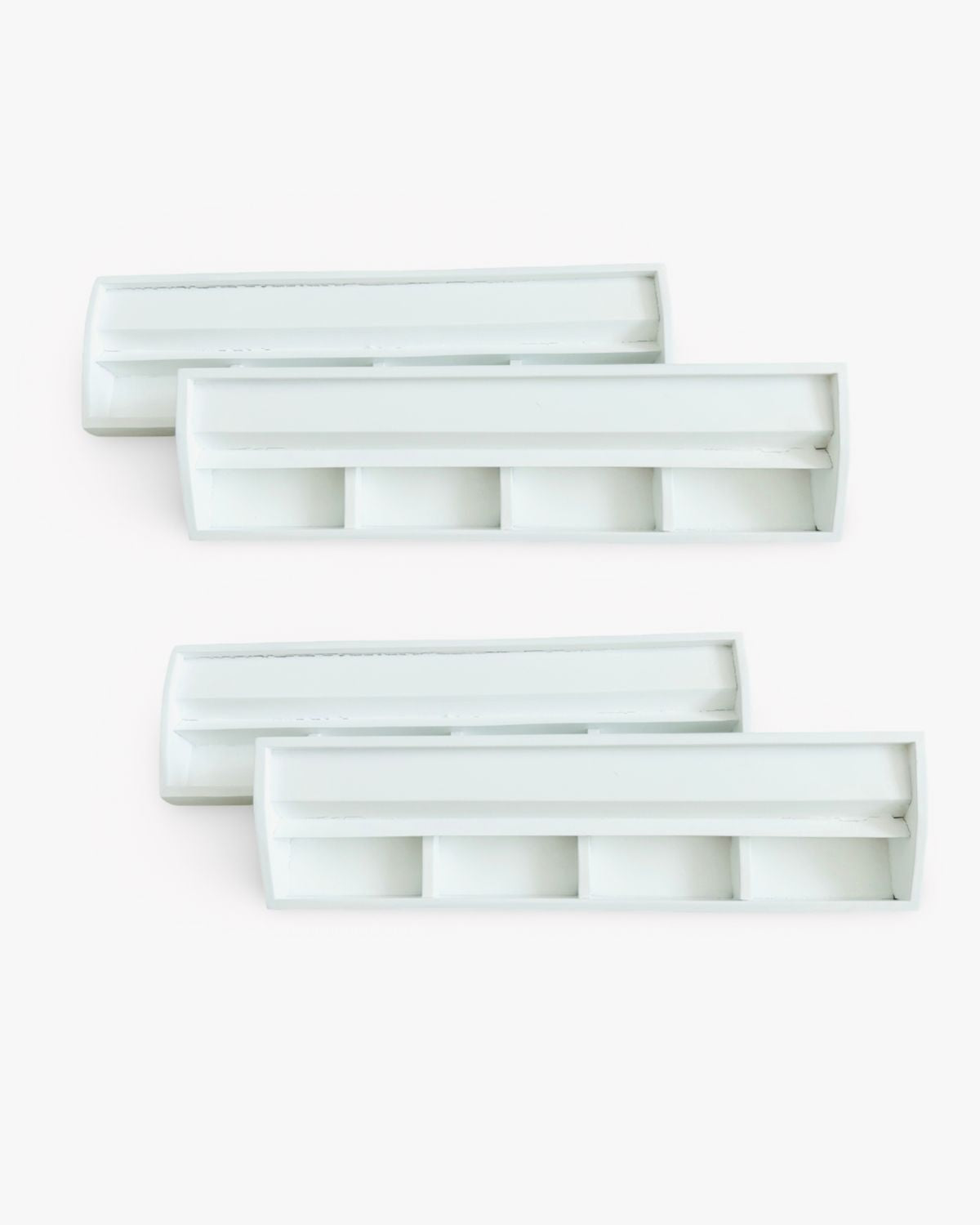 White Wooden Mahjong Racks